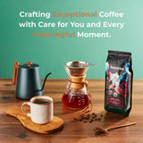 Hoasties Coffee Buff Tail - USDA Organic Dark Roast Ground Coffee, 100% Colombian Arabica, Pesticide & Chemical-Free, 16 oz