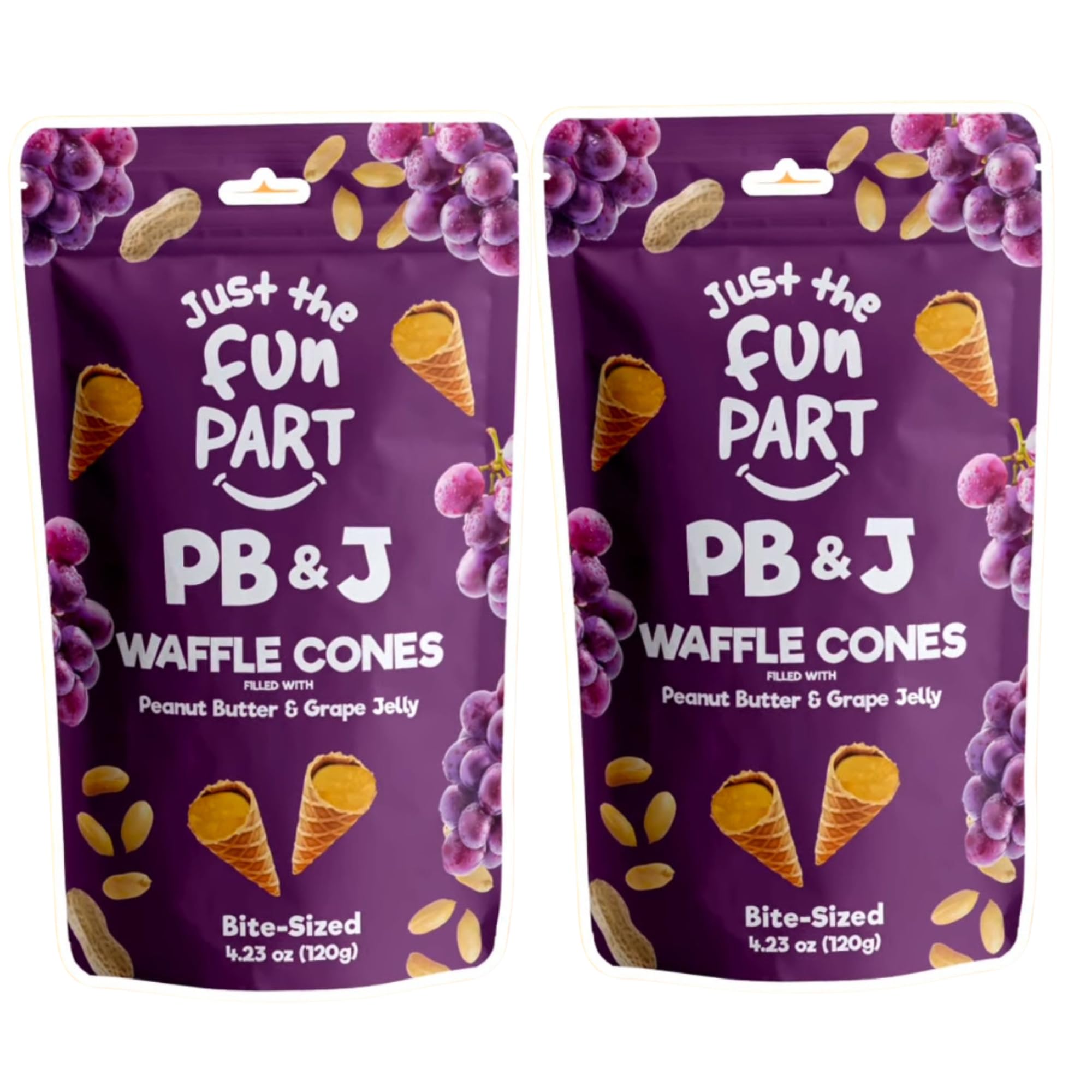 Just The Fun Part | Bite-Size Crispy Mini Waffle Cones | Filled With Premium Belgian Chocolate | Great For Snacks, Desserts, Grab & Go | Kosher | 4.23