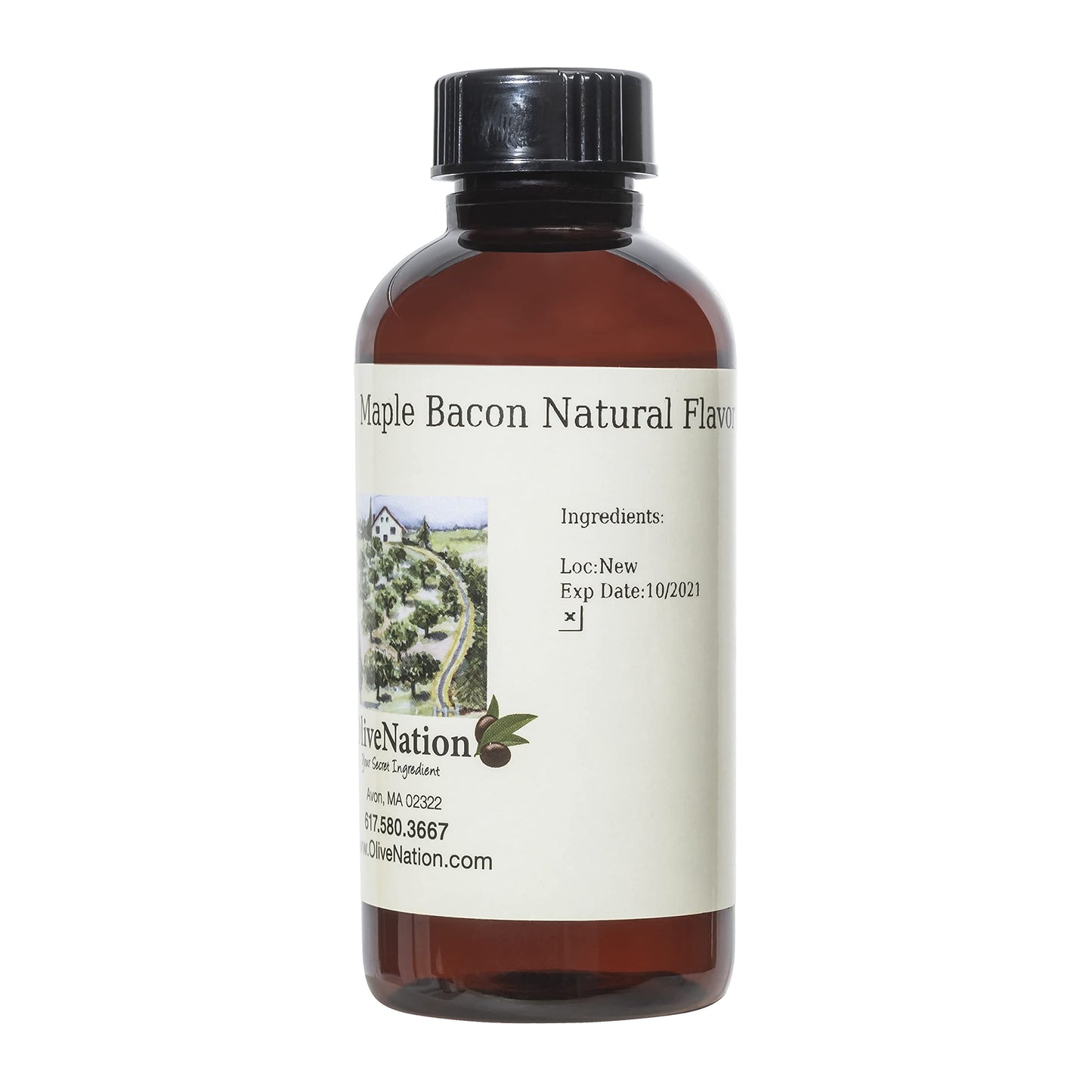 OliveNation Maple Bacon Extract from Natural Flavors, Water Soluble Liquid Flavoring, Vegan-Friendly Meaty Taste, Non-GMO, Gluten Free, Kosher, Vegan