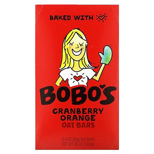 BOBOS OAT BARS Cranberry Orange Oat Bar 12 Count, 3 OZ