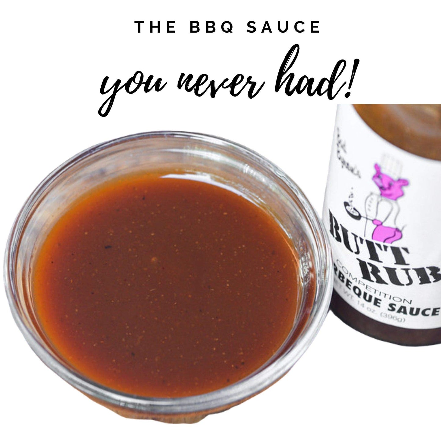Bad Byron's Butt Rub Competition Barbeque Sauce, 14 oz | Tomato-Based BBQ Sauce | Sweet Heat & Tangy Flavor | Perfect for Grilling & Smoking