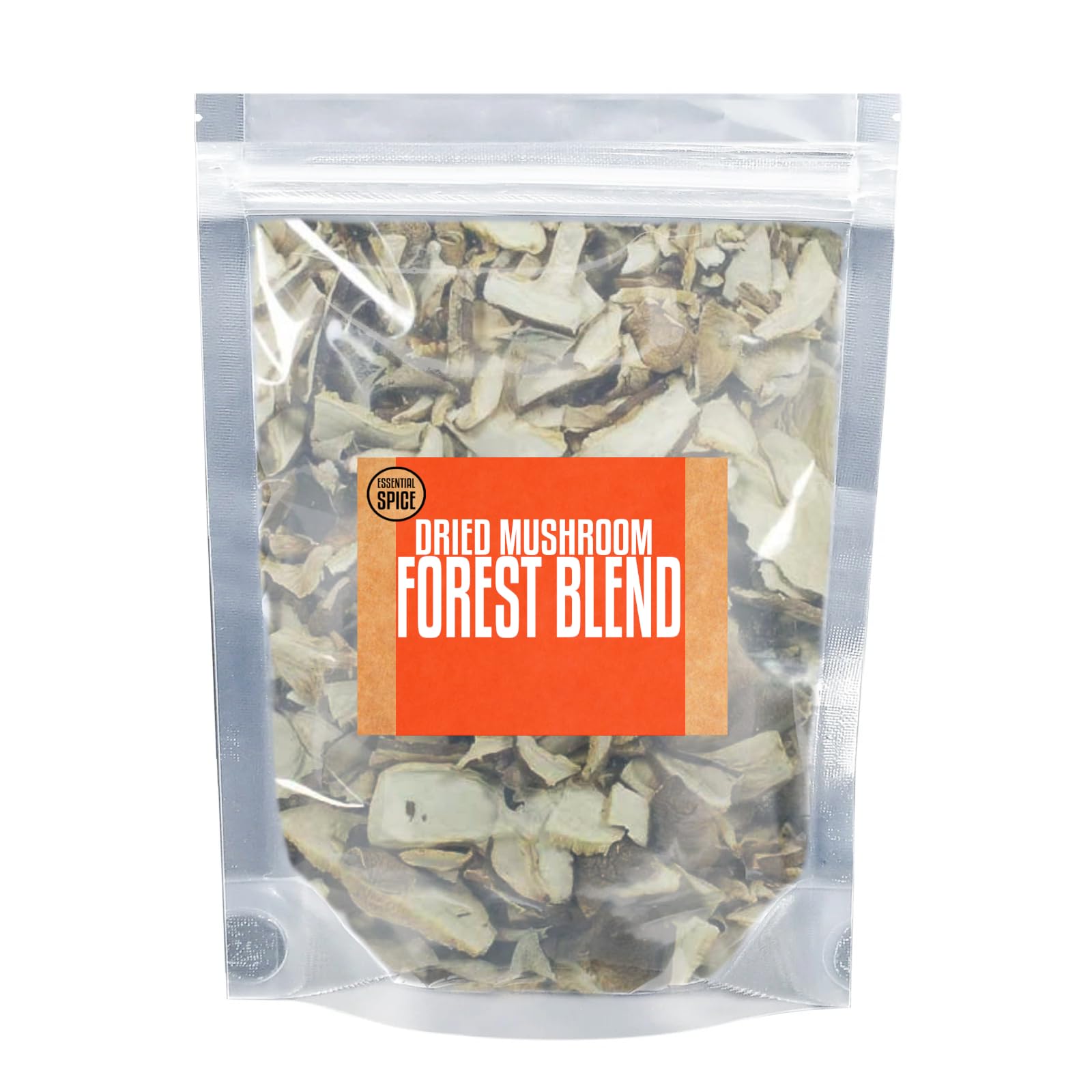 Essential Spice Dried Forest Blend Mushrooms - Gourmet Mix of Wild Mushrooms with Rich Earthy Umami Flavor - Ideal for Sauces, Soups, Risottos