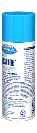 Sprayway Ammonia-Free Glass Cleaner, Foaming Action - Streakless Shine, 15 Ounce (Pack of 1)