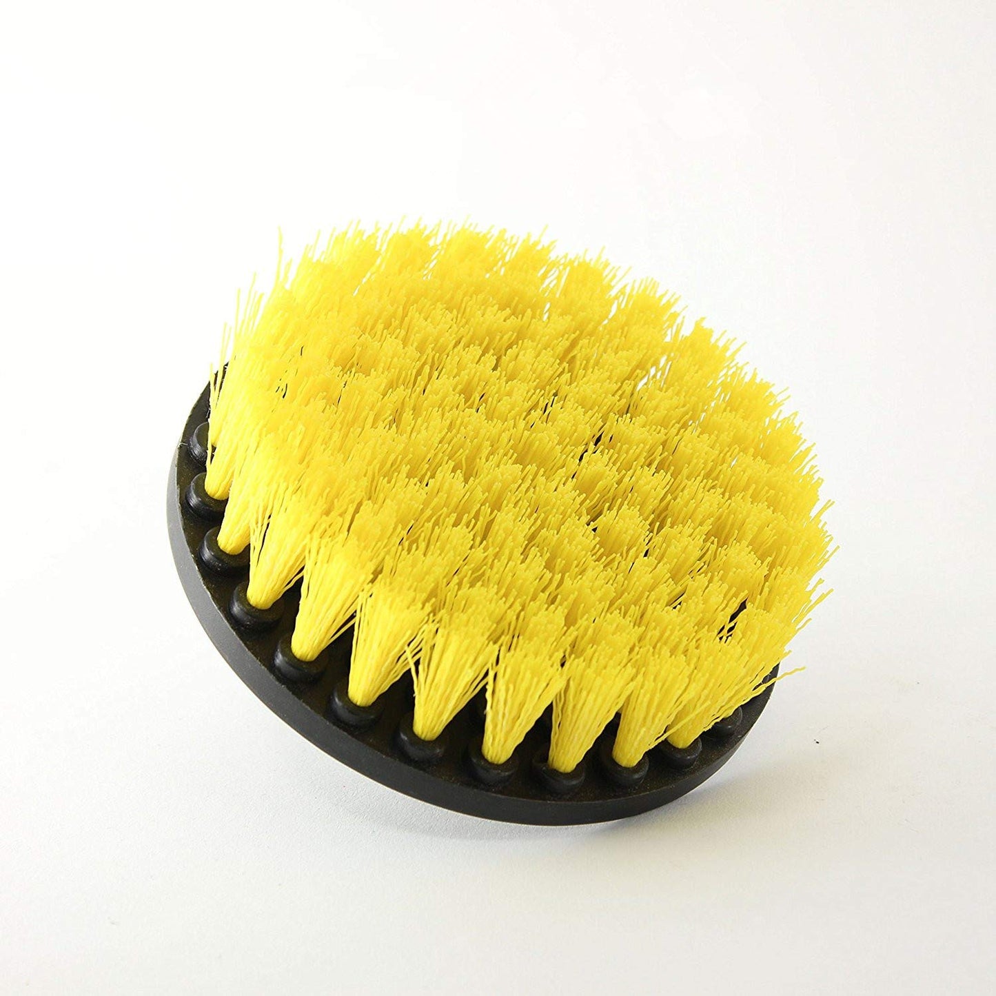 3 Piece Drill Brush Attachment Set - Soft, Medium and Yellow Round Brush Drill Brush for Cleaning by HUAWELL