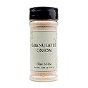 Olive & Vine Granulated Onion, Savory Flavor, Seasoning for Soups, Stews, and Sauces, Rich Tradition, Authentic Taste, For Global Recipes (3.68 Ounce)