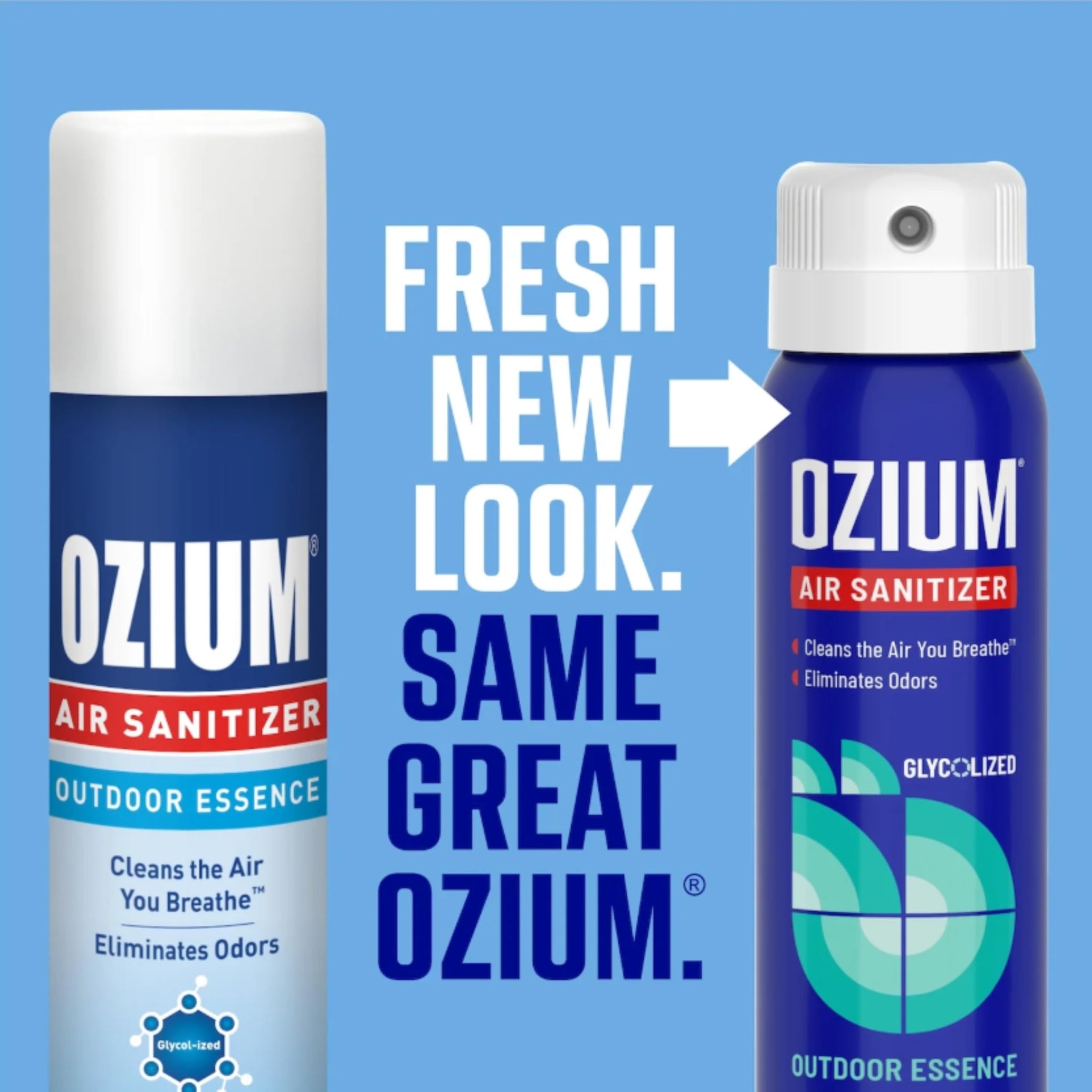 Ozium 3.5 Oz. Air Sanitizer & Odor Eliminator for Homes, Cars, Offices and More, Outdoor Essence Scent, 2 Pack