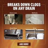 HVAC Guys Drain Dissolve | AC Drain Line Cleaner & Unclogger | Heat Generating Alkaline Formula | Prevents Overflow | Clears Hair, Grease, Gunk - 32oz