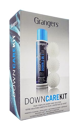 Grangers Down Care Kit with Wash + Repel for Down 2 In 1 (10 oz) and 3 Reusable Dry Balls To Restore Down Loft"