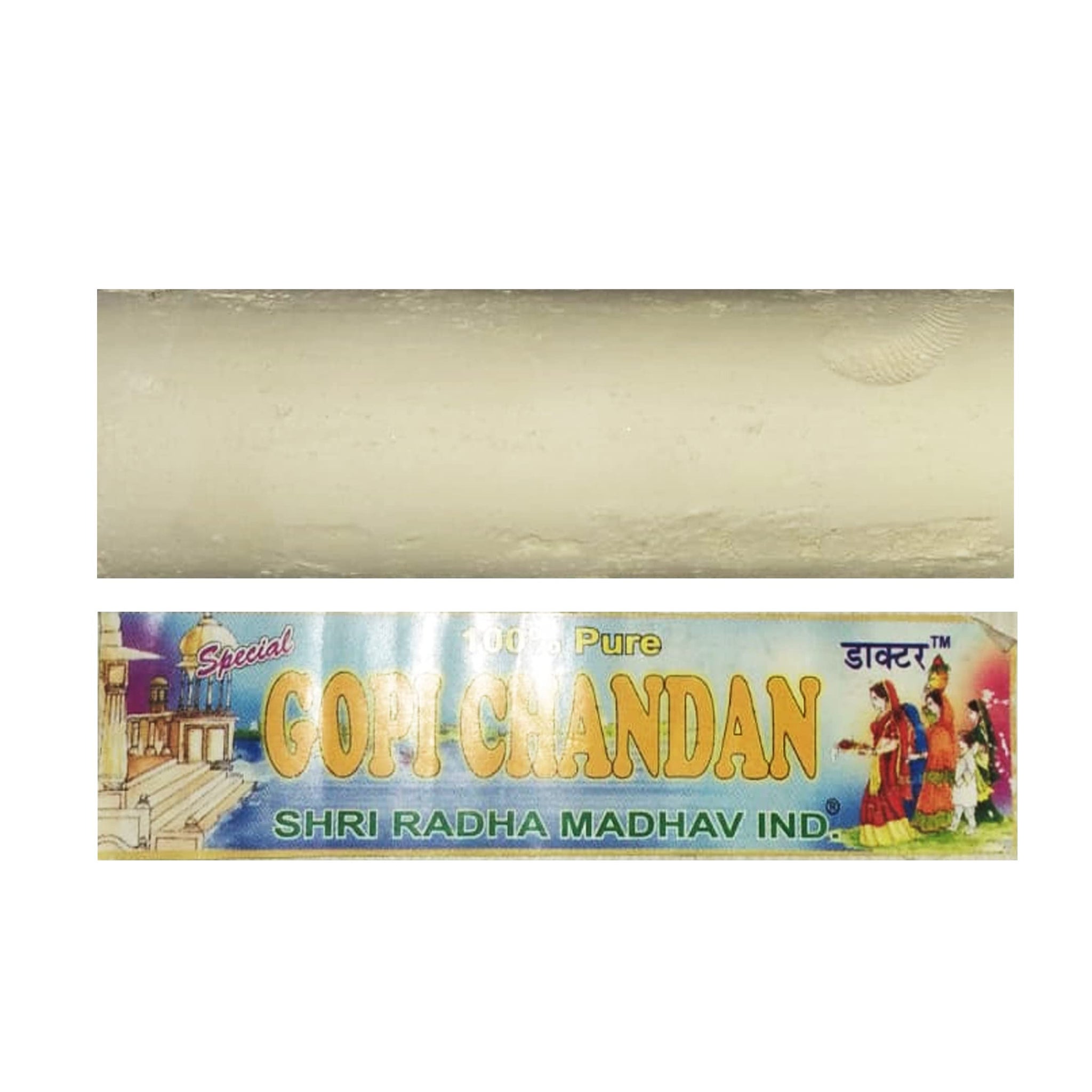 VRINDAVANBAZAAR.COM Gopi Chandan Tilak Powder Stick (Set-Small,Large,ROLL & Tilak)