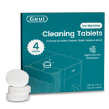 Gevi Ice Maker Cleaning Tablet 4 Uses, Individual Packed for Each Tablet, Organic Citric Acid Cleaner for Universal Ice Machines (4 Uses)