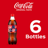 Coca-Cola Soda Soft Drinks, 16.9 fl oz Bottles, 6 Pack - Classic Cola Soft Drink Pack