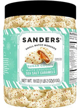 SANDERS White Chocolate Sugar Cookie Sea Salt Caramels (18 oz. Tub)