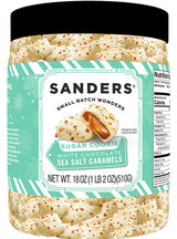 SANDERS White Chocolate Sugar Cookie Sea Salt Caramels (18 oz. Tub)