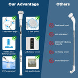 Electric Spin Scrubber, 2024 Upgraded Bathroom Cleaner, Power Shower Cleaning Brush with Extendable Handle & 4 Brush Heads, Dual Speed & USB-C