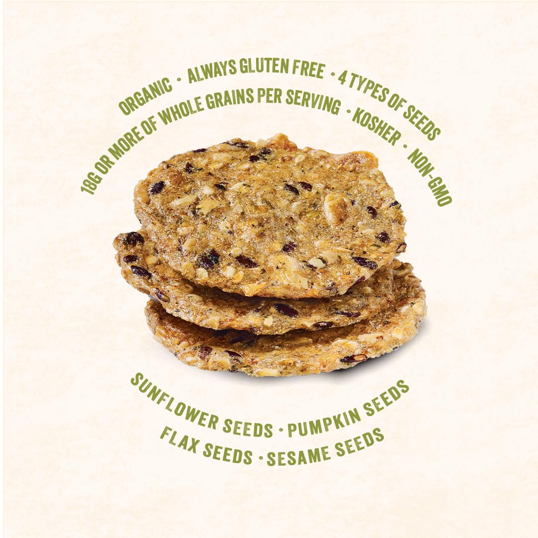 Mary's Gone Crackers Super Seed Crackers, Rosemary, 4 Ounce (Pack of 1), Organic Plant Based Protein, Gluten Free