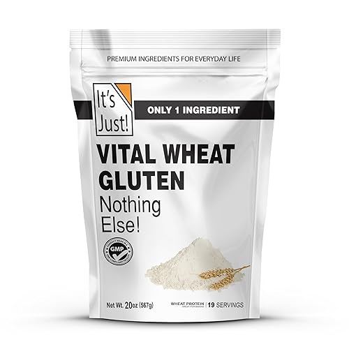 It's Just! Vital Wheat Gluten Flour - High Protein, Vegan, Low Carb, Keto Friendly - 20 oz