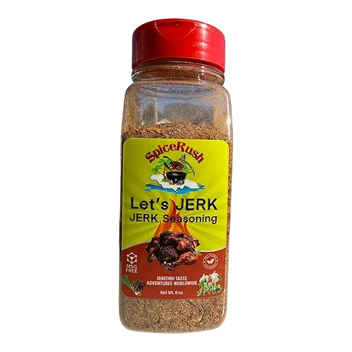 Jamaican Jerk Seasoning Jamaican Style Dry Rub, Caribbean All Purpose Spice Mix for Chicken, Meat and Seafood, Traditional Jerk Flavor Blend, No MSG