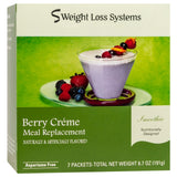 Weight Loss Systems Meal Replacement Smoothie - Berry Creme - High Protein 15g - Low Carb - Vitamins and Minerals - (7/Box)