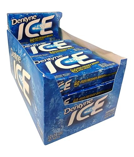 Dentyne Ice Gum Club Pack, Peppermint, 16 Pieces, 12 Count , 192 Pieces Total