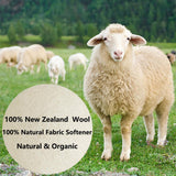 XXL Wool Dryer Balls, 3PCS Natural Fabric Softener, Fluff Laundry Wrinkle Release and Saves Drying Time, Reusable