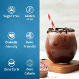 Syruvia Sugar Free Coffee Syrup, Cupcake Flavored Syrup for Drinks, Lattes, and Desserts - 25.4 fl oz