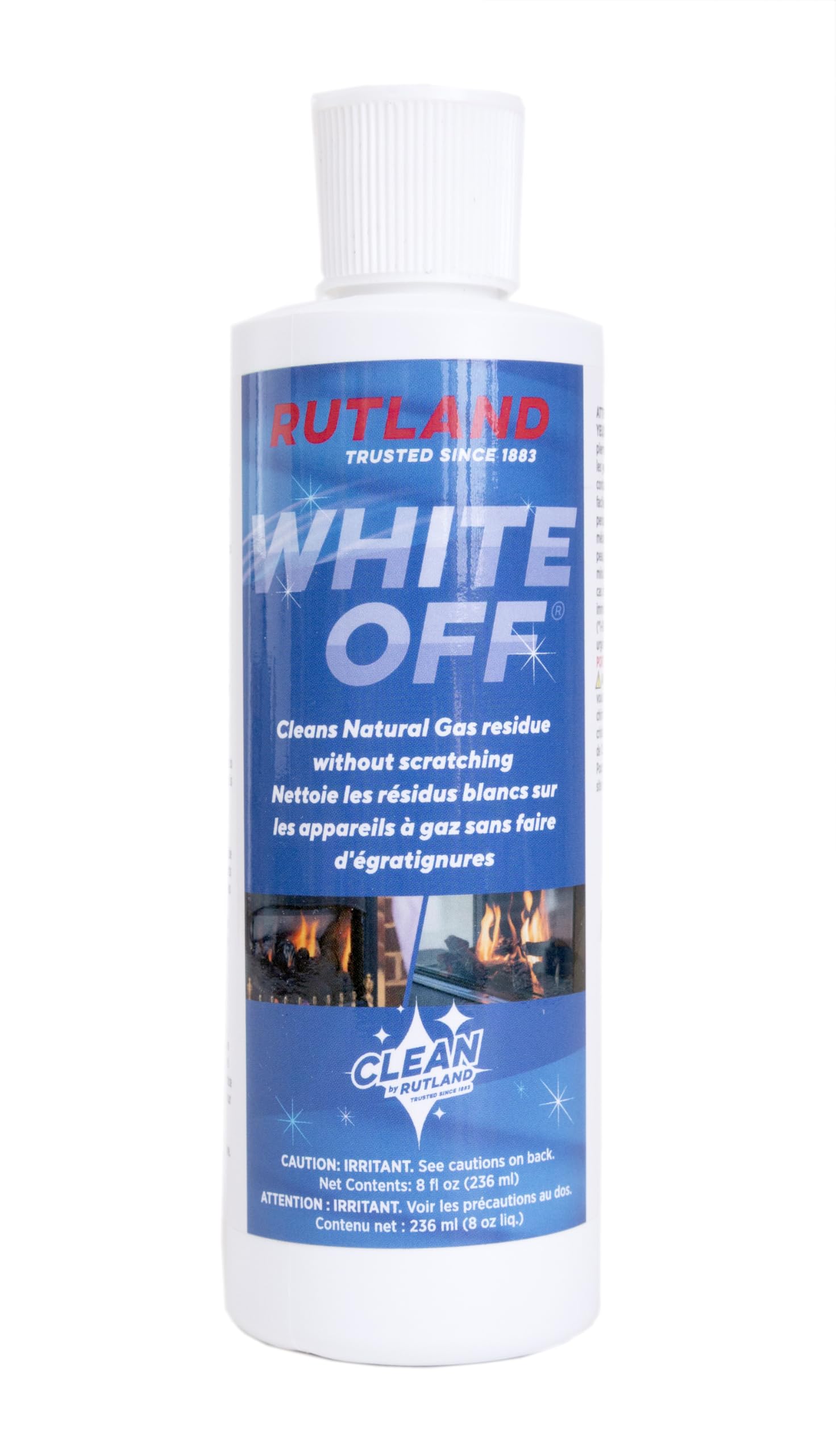 Rutland White Off, Gas Fireplace Glass Cleaner Cream, 8 Fl Oz