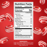 Cinnamon Disks Hard Candy - Classic Red & White Striped Cinnamon Candy - 2LB Bulk Pack - Individually Wrapped Discs for Office, Parties, Buffets