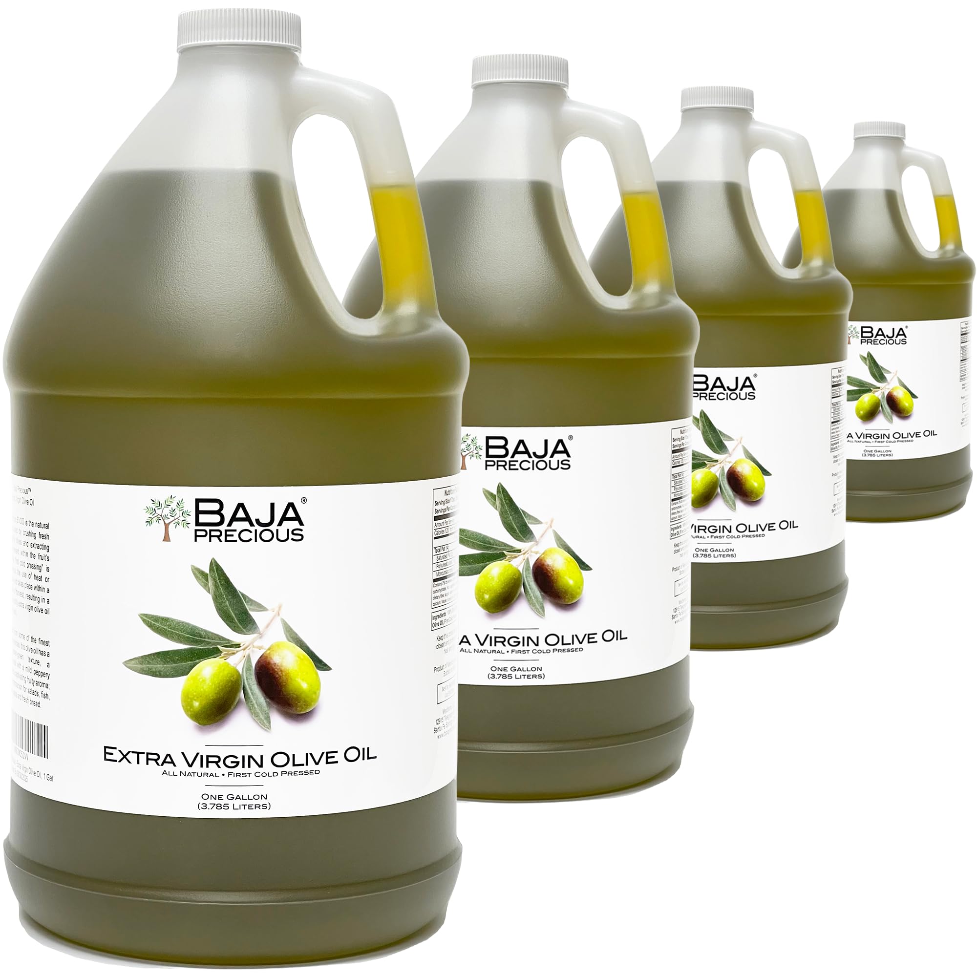 Baja Precious - Extra Virgin Olive Oil, Case of 4 X 1 Gallon Jugs