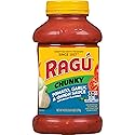 Ragu Chunky Tomato, Garlic and Onion Pasta Sauce, Made with Olive Oil, Diced Tomatoes, Delicious Garlic and Onions, and Italian Herbs and Spices, 45