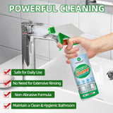 PRAZISCHUTZ Streak-Free Bathroom Glass Cleaner Spray, Instant Shine on Mirrors, Tiles & Shower Doors, Removes Limescale, Soap Scum & Oil Film, No