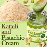 Ceres Gourmet Kataifi Shredded Fillo Dough & Pistachio Butter Spread Bundle for Dubai Chocolate Bar, Authentic Turkish Dried Chopped Kadayif Pastry