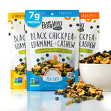 BeanVIVO Healthy Snacks for Adults & Kids with 7g Protein & 5g Fiber per Serving with Dried Edamame, Roasted Cashew and Chickpeas - Vegan & Gluten