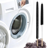 2 Pack Dryer Vent Cleaning Brush, Dryer Vent Cleaner Brush Set, Trap and Duct Lint Remover with Long Flexible Lint Brushes for Deep Cleaning to Remove
