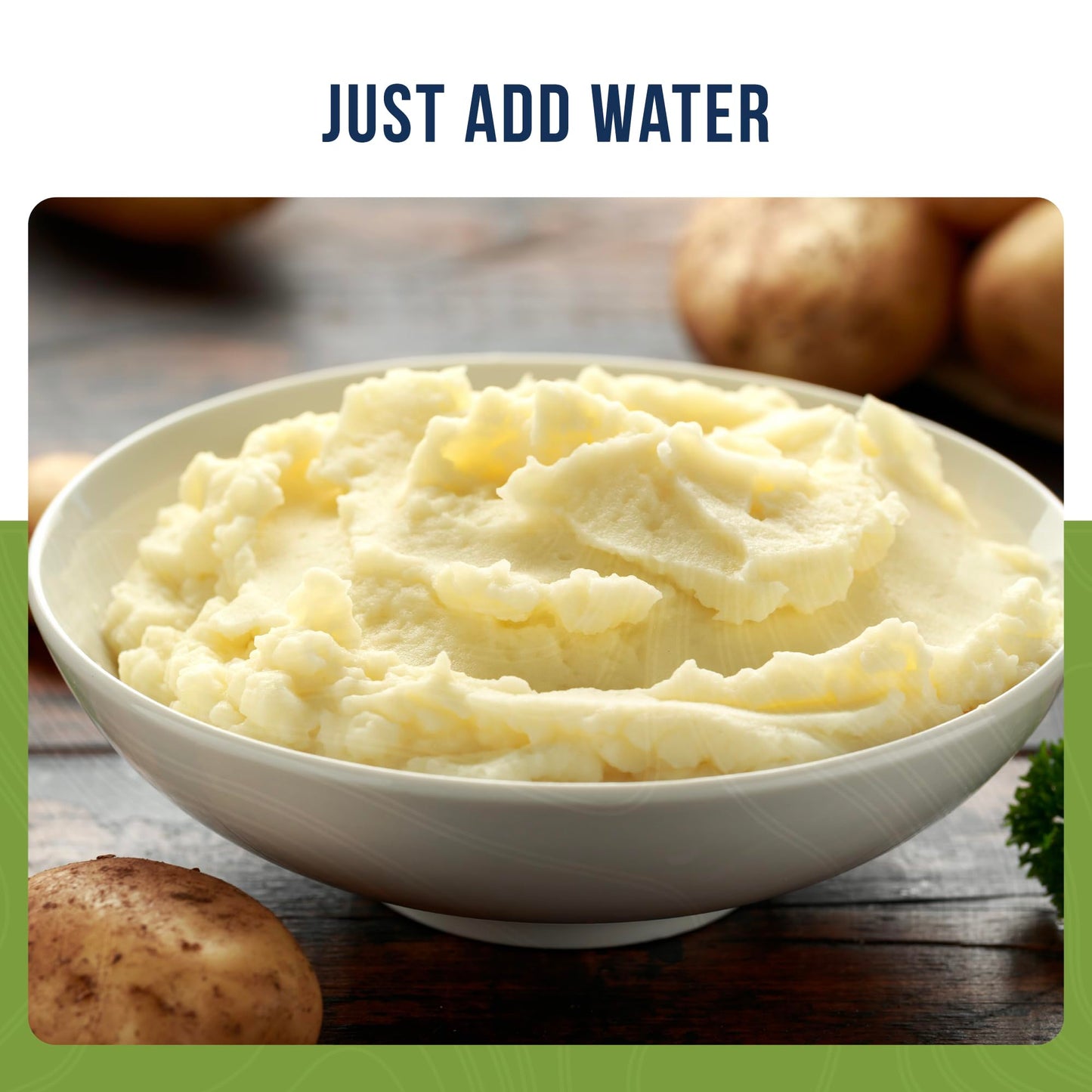 Instant Mashed Potatoes Emergency Food Supply, 30 Servings, 10 Year Shelf Life, Certified Gluten Free Mashed Potatoes, Flavored with Butter and Salt