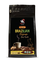 organic coffee ground low acid - BRAZILIAN GROUND COFFEE ORGANIC, 100% Arabica, Medium Roast, low acidity, Fair Trade, non gmo - ground coffee gift