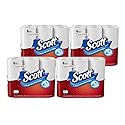 Scott Choose-A-Sheet Regular Roll Paper Towels, 6 Count (Pack of 4) White, Quick Absorbing Ridges for Easy Cleanup