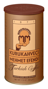 KURUKAHVECI MEHMET EFENDI Turkish Coffee, 100% Arabica, Finely Roasted Ground Coffee for Cezve, Rich Aroma, Medium, Authentic Turkish Coffee Tradition