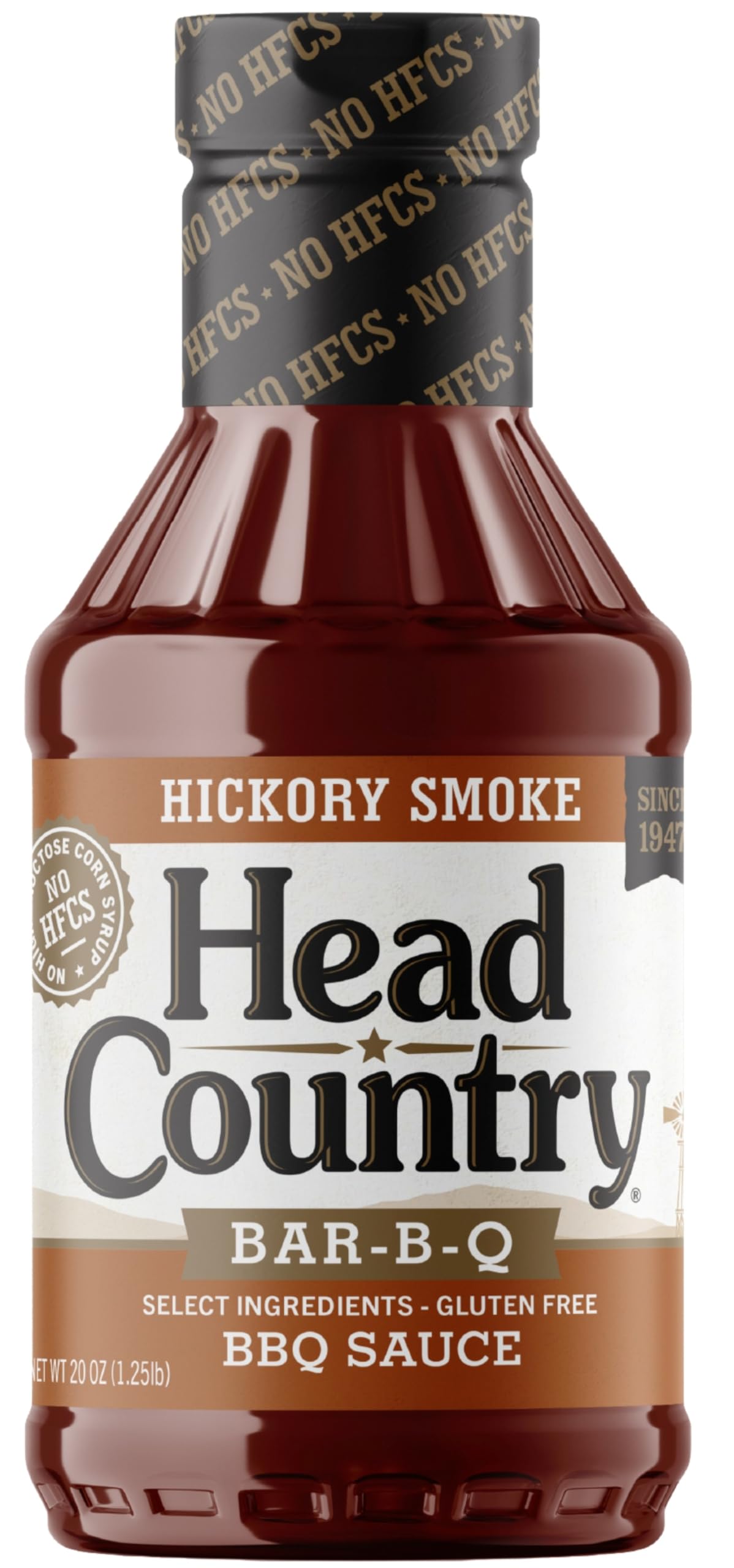 Head Country, Sauce Barbeque Hickory Smoke Gluten-Free, 20 Ounce