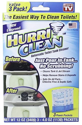 Hurriclean - HC-MO48 Deluxe 3-Pack New and Improved Automatic Toilet Tank Cleaner No Scrubbing