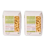 DeLallo Organic Shellbow Pasta, Unique Shell Shape, Vegan, Kosher, Non-GMO, Made in Italy with 100% Durum Wheat Semolina, Bronze Cut, 16 oz Bag, (2