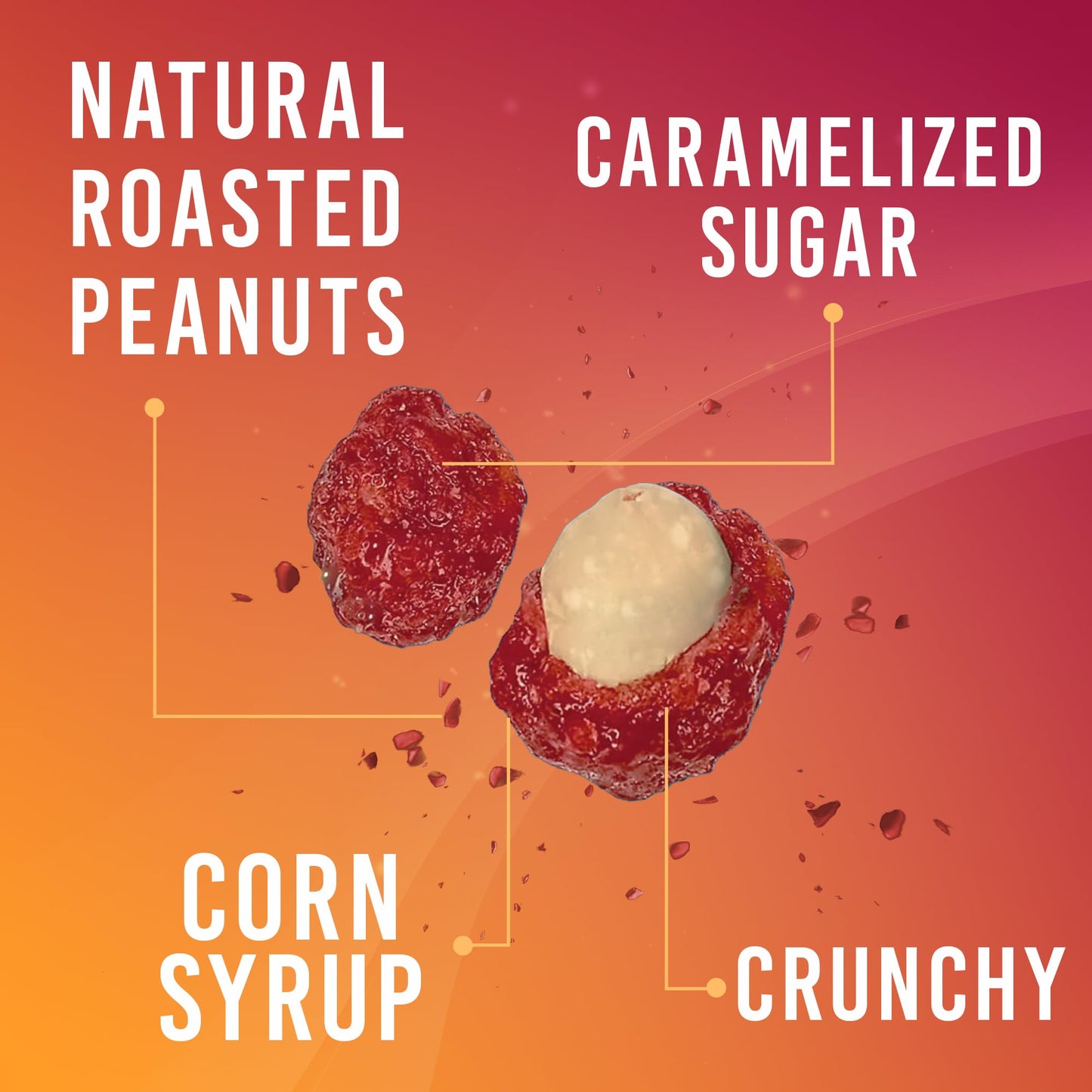 Manzela Sweet Caramelized Peanuts | Traditional Mexican Snack with No Artificial Flavors, Rich in Protein, Portable Snack Pack, Perfect for Sweet