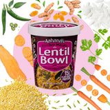 Aahana's Lentil Bowl - Masala - Vegan Food, Gluten Free Meals, Kosher, Non-GMO, Plant-Based, Meals Ready To Eat Indian Food & Vegetarian Food | Just