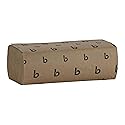Boardwalk Multifold Disposable Bathroom Paper Hand Towels, 1-Ply, 9 x 9.45, 250 Towels/Pack, 16 Packs/Carton, Natural