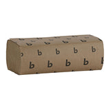 Boardwalk Multifold Disposable Bathroom Paper Hand Towels, 1-Ply, 9 x 9.45, 250 Towels/Pack, 16 Packs/Carton, Natural