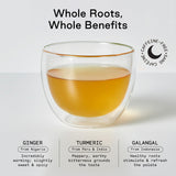 Firebelly Tea A Good Root, Organic Ginger, Turmeric & Galangal Tea, Herbal Loose Leaf Blend, Caffeine Free, Spicy Warming Tea for Digestion & Daily