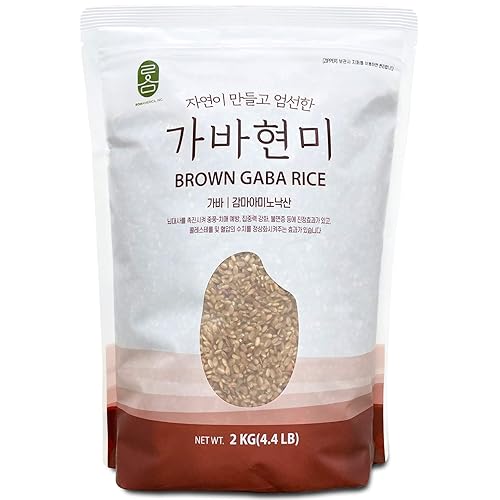 ROM AMERICA (4.4LB) Premium Korean GABA Rice Sprouted Germinated Brown Rice for Meal Prep and Bulk Cooking - Gluten-Free, Vegan, Vegetarian, Extra Healthy Super Food