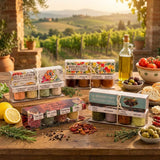 ARTIGIANI DEI SAPORI - Infused Sicilian Salts "Sali Aromatizzati", Flavored Salt with Liquorice, Herbs, Lemon, Chili, Italian Gifts - Pack of 4