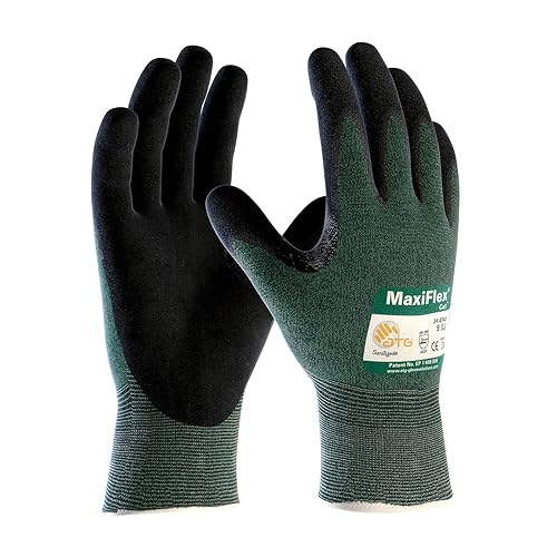 Cut Resistant Gloves, Green, 2XL, PR