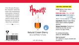 Amoretti - Natural Cream Sherry Extract Water Soluble 2 oz - Highly Concentrated & Perfect For Pastry, Savory, Brewing, and more, Preservative Free