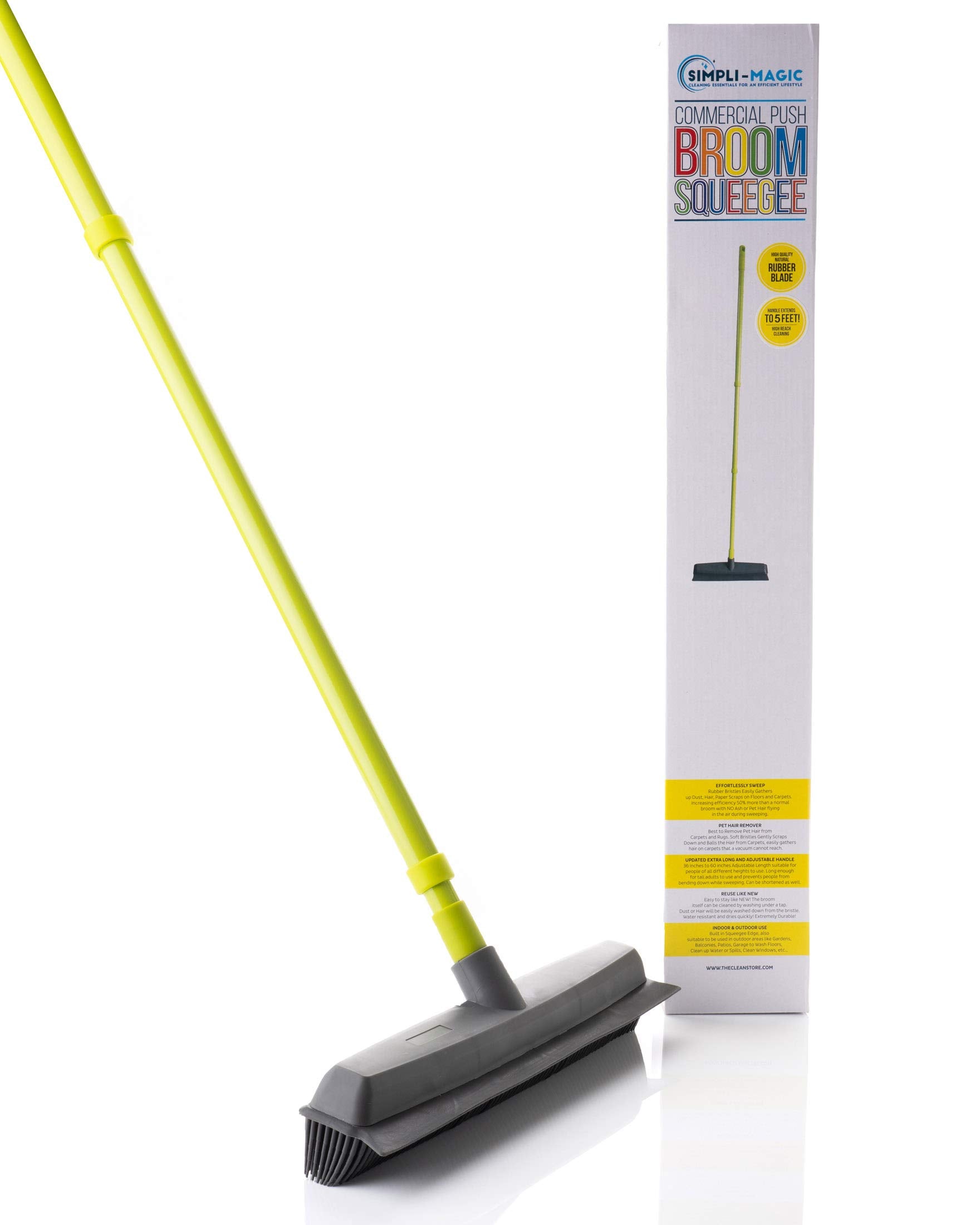 Simpli-Magic Fur Removing Push Broom with Squeegee